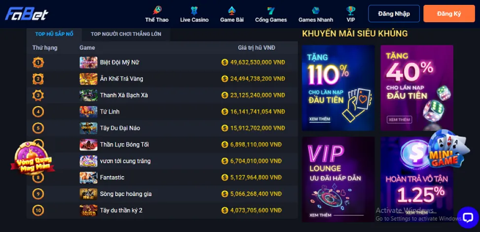 Đa dạng trò chơi cá cược và giải trí tại manclup casino